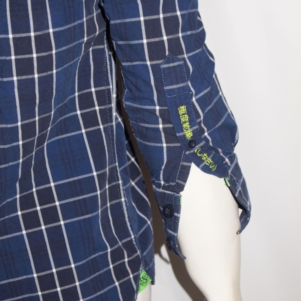 Superdry men's plaid long sleeve - Picture 3 of 8